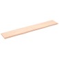 vidaXL Estante de pared madera maciza roble sin tratar 180x30x(2-4) cm vidaXL Estante de pared madera maciza roble sin tratar 180x30x(2-4) cm