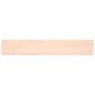 vidaXL Estante de pared madera maciza roble sin tratar 180x30x(2-4) cm vidaXL Estante de pared madera maciza roble sin tratar 180x30x(2-4) cm