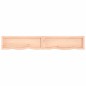 vidaXL Estante de pared madera maciza roble sin tratar 180x30x(2-4) cm vidaXL Estante de pared madera maciza roble sin tratar 180x30x(2-4) cm