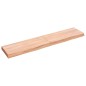 vidaXL Estante pared madera roble tratada marrón claro 140x30x(2-6) cm vidaXL Estante pared madera roble tratada marrón claro 140x30x(2-6) cm