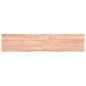 vidaXL Estante pared madera roble tratada marrón claro 140x30x(2-6) cm vidaXL Estante pared madera roble tratada marrón claro 140x30x(2-6) cm
