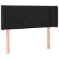 vidaXL Cabecero con LED de terciopelo negro 103x16x78/88 cm vidaXL Cabecero con LED de terciopelo negro 103x16x78/88 cm