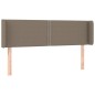 vidaXL Cabecero con LED de tela gris taupe 147x16x78/88 cm vidaXL Cabecero con LED de tela gris taupe 147x16x78/88 cm