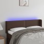 vidaXL Cabecero con LED cuero sintético marrón 147x16x78/88 cm vidaXL Cabecero con LED cuero sintético marrón 147x16x78/88 cm