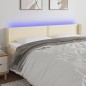 vidaXL Cabecero con LED cuero sintético crema 163x16x78/88 cm vidaXL Cabecero con LED cuero sintético crema 163x16x78/88 cm