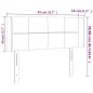 vidaXL Cabecero con LED de tela gris claro 83x16x78/88 cm vidaXL Cabecero con LED de tela gris claro 83x16x78/88 cm