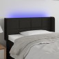 vidaXL Cabecero con LED de tela negro 83x16x78/88 cm vidaXL Cabecero con LED de tela negro 83x16x78/88 cm