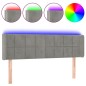 vidaXL Cabecero con LED de terciopelo gris claro 147x16x78/88 cm vidaXL Cabecero con LED de terciopelo gris claro 147x16x78/88 cm