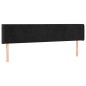 vidaXL Cabecero con LED de terciopelo negro 163x16x78/88 cm vidaXL Cabecero con LED de terciopelo negro 163x16x78/88 cm