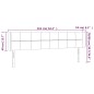 vidaXL Cabecero con LED de terciopelo negro 163x16x78/88 cm vidaXL Cabecero con LED de terciopelo negro 163x16x78/88 cm