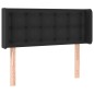 vidaXL Cabecero con LED cuero sintético negro 83x16x78/88 cm