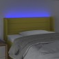 vidaXL Cabecero con LED de tela verde 83x16x78/88 cm vidaXL Cabecero con LED de tela verde 83x16x78/88 cm