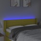 vidaXL Cabecero con LED de tela verde 147x16x78/88 cm vidaXL Cabecero con LED de tela verde 147x16x78/88 cm