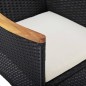 vidaXL Juego de comedor de jardín de 5 piezas negro vidaXL Juego de comedor de jardín de 5 piezas negro