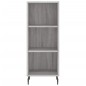vidaXL Aparador alto madera contrachapada gris Sonoma 34,5x32,5x180 cm vidaXL Aparador alto madera contrachapada gris Sonoma 34,5x32,5x180 cm