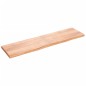 vidaXL Estante pared madera roble tratada marrón claro 200x50x(2-6) cm vidaXL Estante pared madera roble tratada marrón claro 200x50x(2-6) cm