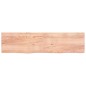 vidaXL Estante pared madera roble tratada marrón claro 200x50x(2-6) cm vidaXL Estante pared madera roble tratada marrón claro 200x50x(2-6) cm