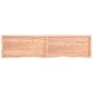 vidaXL Estante pared madera roble tratada marrón claro 200x50x(2-6) cm vidaXL Estante pared madera roble tratada marrón claro 200x50x(2-6) cm