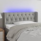 vidaXL Cabecero con LED de tela gris claro 93x16x78/88 cm vidaXL Cabecero con LED de tela gris claro 93x16x78/88 cm