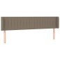 vidaXL Cabecero con LED de tela gris taupe 203x16x78/88 cm vidaXL Cabecero con LED de tela gris taupe 203x16x78/88 cm