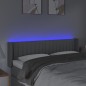vidaXL Cabecero con LED de tela gris claro 147x16x78/88 cm vidaXL Cabecero con LED de tela gris claro 147x16x78/88 cm