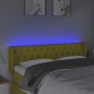 vidaXL Cabecero con LED de tela verde 147x16x78/88 cm vidaXL Cabecero con LED de tela verde 147x16x78/88 cm