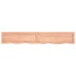 vidaXL Estante pared madera roble tratada marrón claro 180x30x(2-6) cm vidaXL Estante pared madera roble tratada marrón claro 180x30x(2-6) cm