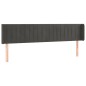 vidaXL Cabecero con LED de terciopelo gris oscuro 183x16x78/88 cm vidaXL Cabecero con LED de terciopelo gris oscuro 183x16x78/88 cm