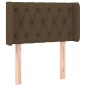 vidaXL Cabecero con LED de tela marrón oscuro 83x16x78/88 cm vidaXL Cabecero con LED de tela marrón oscuro 83x16x78/88 cm