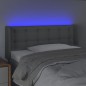 vidaXL Cabecero con LED de tela gris claro 83x16x78/88 cm vidaXL Cabecero con LED de tela gris claro 83x16x78/88 cm
