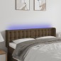 vidaXL Cabecero con LED de tela marrón oscuro 147x16x78/88 cm vidaXL Cabecero con LED de tela marrón oscuro 147x16x78/88 cm