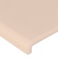 vidaXL Cabecero con LED cuero sintético capuchino 83x16x118/128 cm vidaXL Cabecero con LED cuero sintético capuchino 83x16x118/128 cm