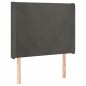 vidaXL Cabecero con LED de terciopelo gris oscuro 103x16x118/128 cm vidaXL Cabecero con LED de terciopelo gris oscuro 103x16x118/128 cm