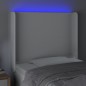 vidaXL Cabecero con LED cuero sintético blanco 103x16x118/128 cm vidaXL Cabecero con LED cuero sintético blanco 103x16x118/128 cm