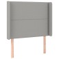 vidaXL Cabecero con LED de tela gris claro 103x16x118/128 cm vidaXL Cabecero con LED de tela gris claro 103x16x118/128 cm