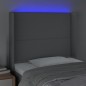 vidaXL Cabecero con LED de tela gris claro 103x16x118/128 cm vidaXL Cabecero con LED de tela gris claro 103x16x118/128 cm