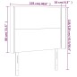 vidaXL Cabecero con LED de tela gris claro 103x16x118/128 cm vidaXL Cabecero con LED de tela gris claro 103x16x118/128 cm