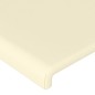 vidaXL Cabecero con LED cuero sintético color crema 183x16x118/128 cm vidaXL Cabecero con LED cuero sintético color crema 183x16x118/128 cm