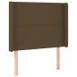 vidaXL Cabecero con LED de tela marrón oscuro 93x16x118/128 cm vidaXL Cabecero con LED de tela marrón oscuro 93x16x118/128 cm