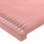 vidaXL Cabecero con LED de terciopelo rosa 93x16x118/128 cm vidaXL Cabecero con LED de terciopelo rosa 93x16x118/128 cm