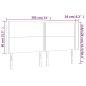 vidaXL Cabecero con LED de tela azul 183x16x118/128 cm vidaXL Cabecero con LED de tela azul 183x16x118/128 cm
