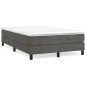 vidaXL Estructura de cama box spring terciopelo gris oscuro 120x200 cm vidaXL Estructura de cama box spring terciopelo gris oscuro 120x200 cm