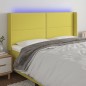 vidaXL Cabecero con LED de tela verde 163x16x118/128 cm vidaXL Cabecero con LED de tela verde 163x16x118/128 cm