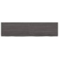 vidaXL Estante pared madera roble tratada marrón oscuro 120x30x(2-6)cm vidaXL Estante pared madera roble tratada marrón oscuro 120x30x(2-6)cm