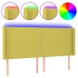 vidaXL Cabecero con LED de tela verde 163x16x118/128 cm vidaXL Cabecero con LED de tela verde 163x16x118/128 cm