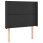 vidaXL Cabecero con LED cuero sintético negro 83x16x118/128 cm vidaXL Cabecero con LED cuero sintético negro 83x16x118/128 cm