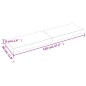 vidaXL Estante pared madera roble tratada marrón oscuro 120x30x(2-6)cm vidaXL Estante pared madera roble tratada marrón oscuro 120x30x(2-6)cm