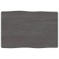 vidaXL Tablero mesa madera tratada borde vivo marrón 60x40x(2-4) cm vidaXL Tablero mesa madera tratada borde vivo marrón 60x40x(2-4) cm