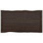 vidaXL Tablero mesa madera tratada borde vivo marrón 100x50x(2-4) cm vidaXL Tablero mesa madera tratada borde vivo marrón 100x50x(2-4) cm