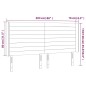 vidaXL Cabecero con LED de tela gris taupe 203x16x118/128 cm vidaXL Cabecero con LED de tela gris taupe 203x16x118/128 cm